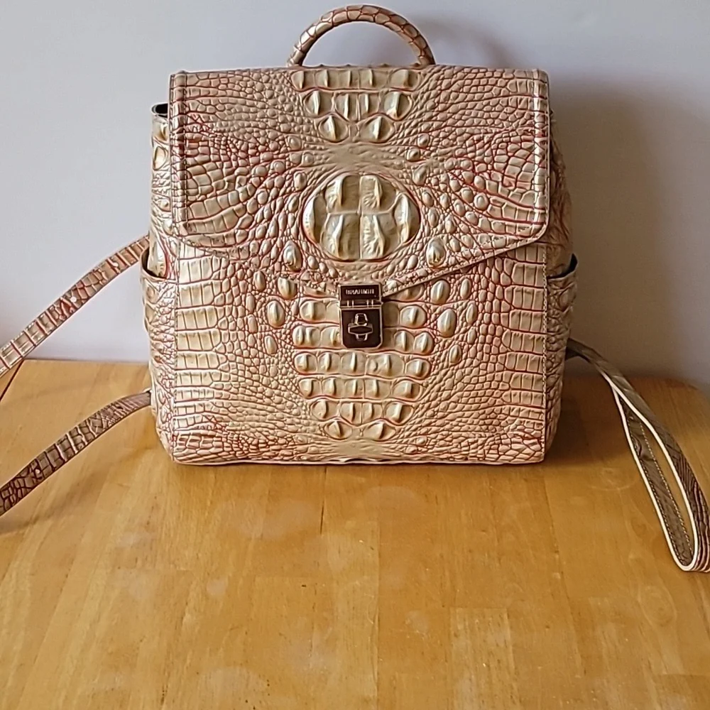 NWT Brahmin Liz Sunkiss Melbourne Genuine Leather Backpack